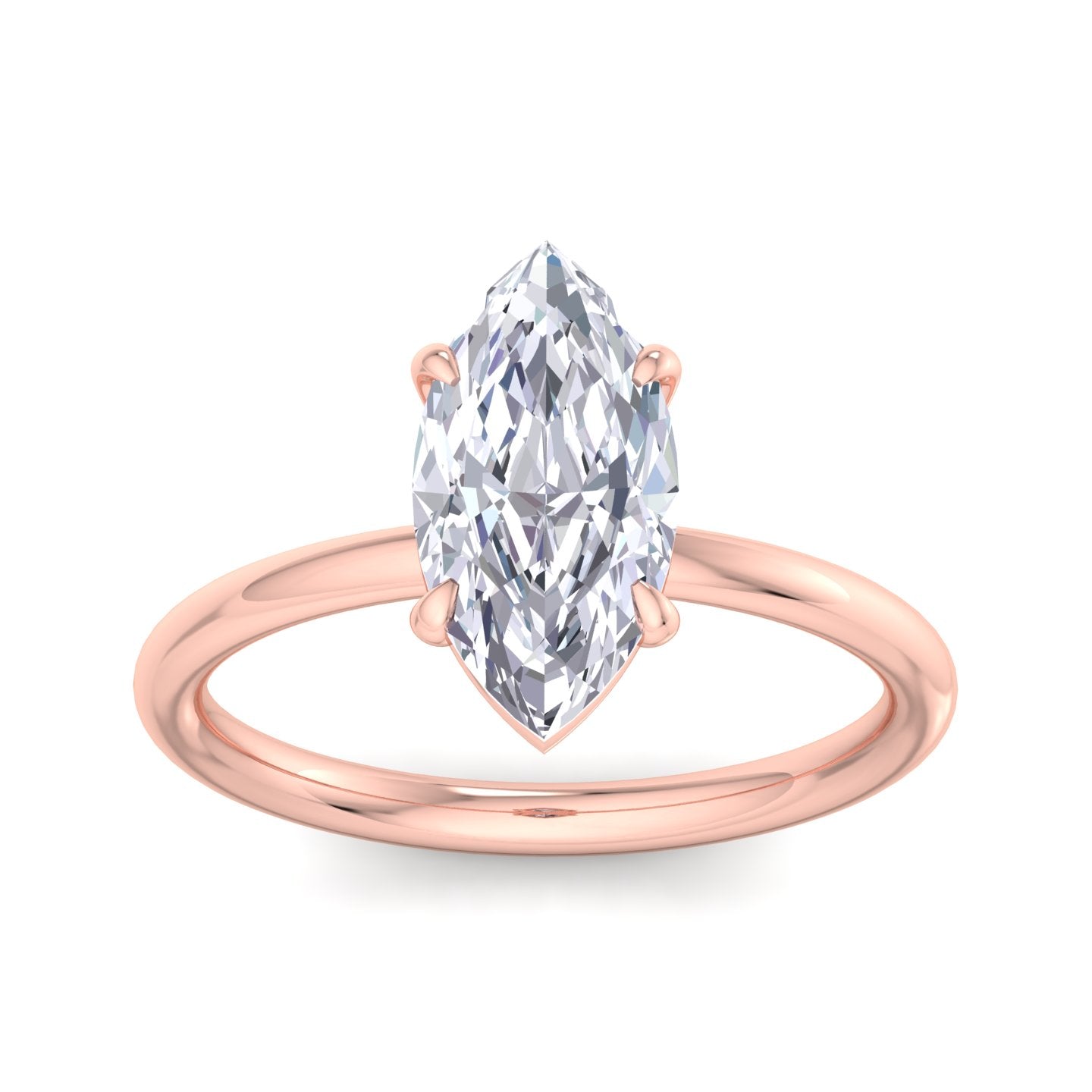 bague liberty avec diamant marquise de 2 carats