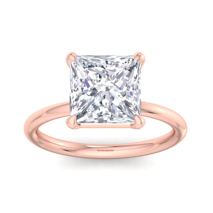 Bague Liberty en diamant princesse 4 carats