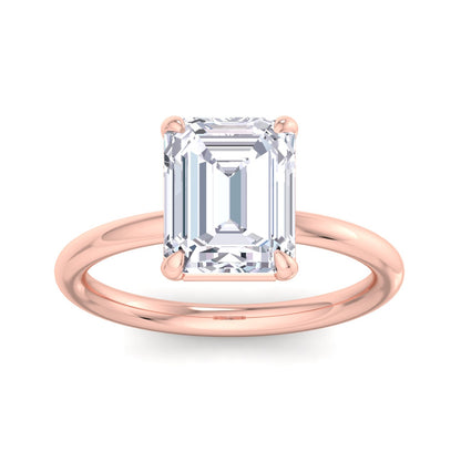 Bague Liberty avec diamant émeraude 3 carats