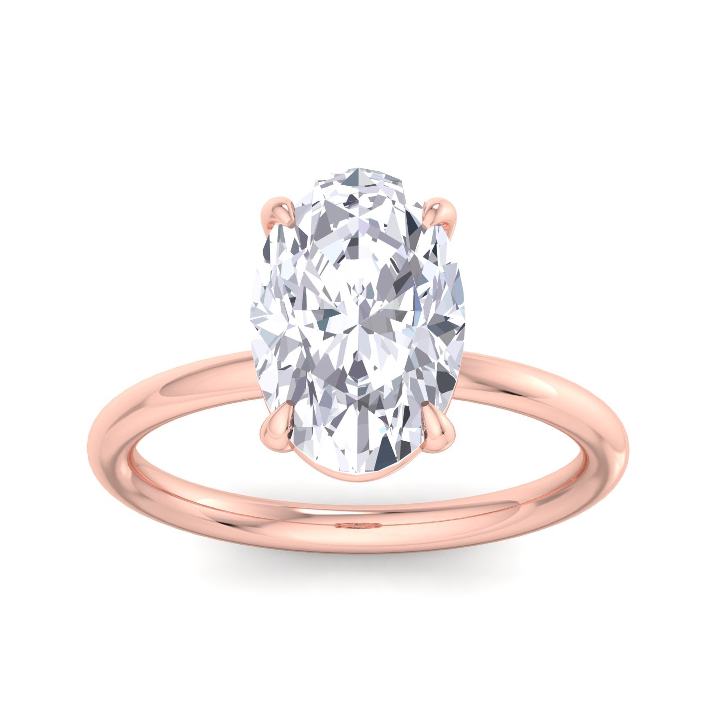 bague liberty avec diamant ovale de 3 carats
