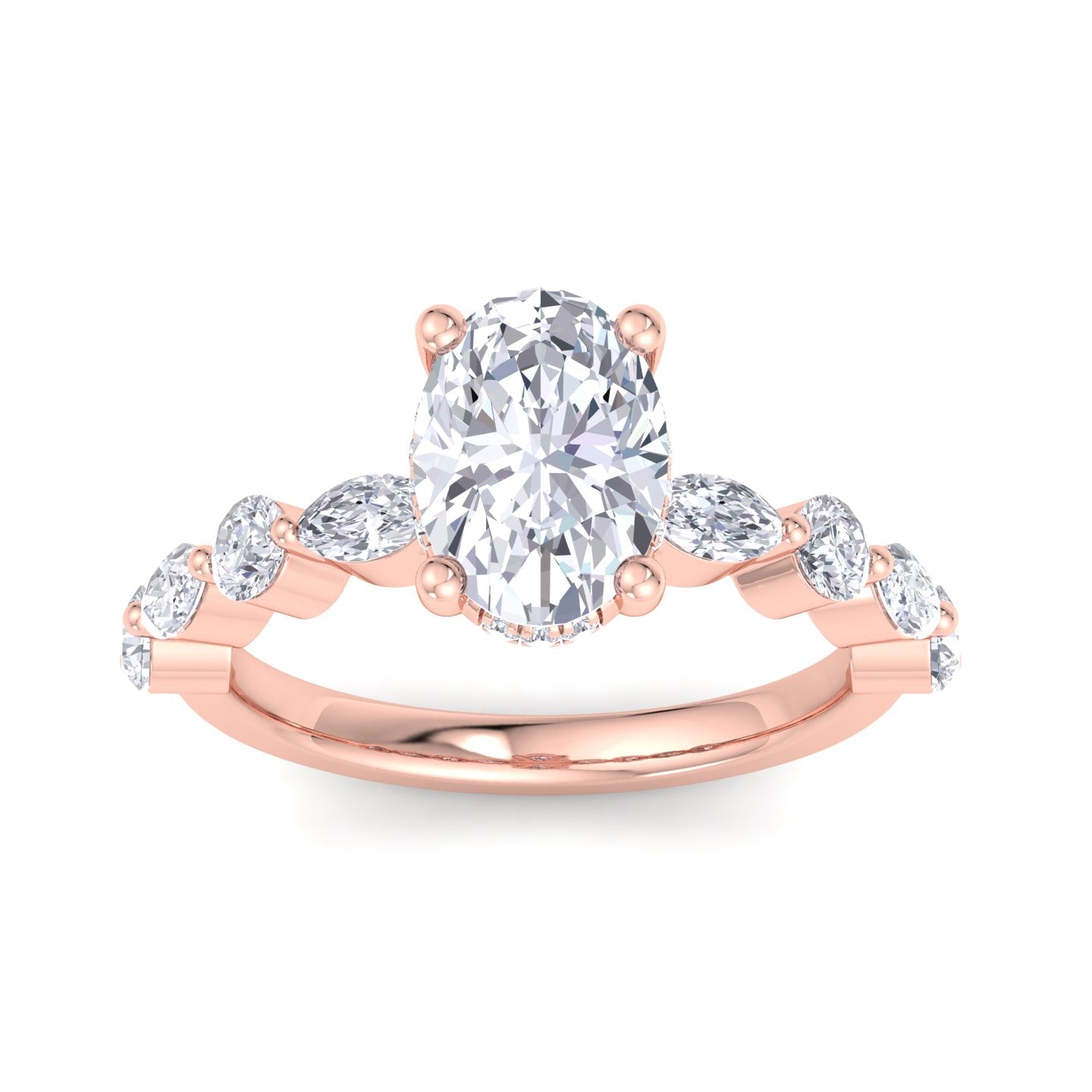 florence plus oval diamond ring