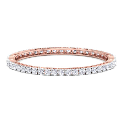 25 Pointer Round Cut Lab Grown Diamond Bangle