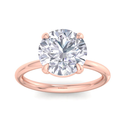 Bague Liberty en diamant rond de 4 carats