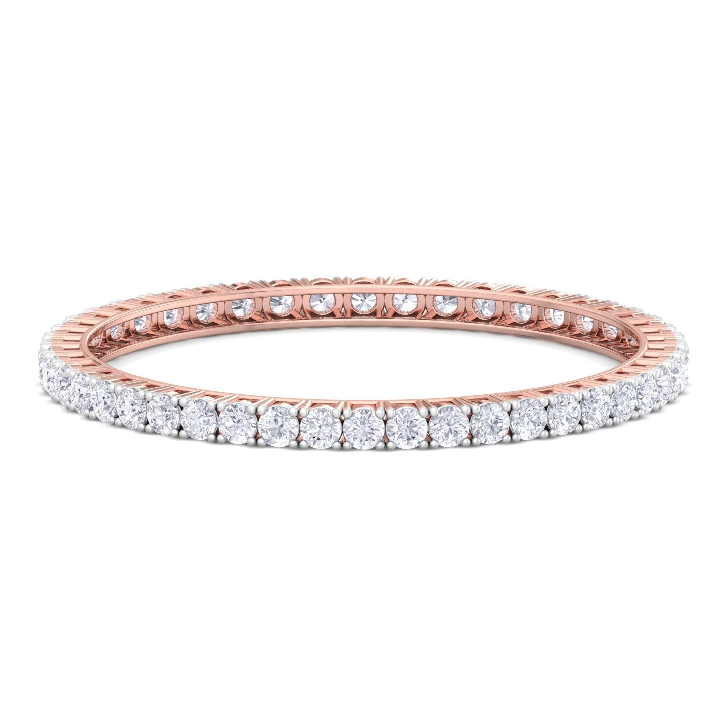 30 pointer round cut lab grown diamond bangle