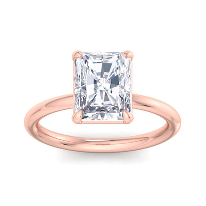 Bague Liberty avec diamant radiant de 3 carats