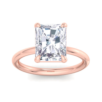 Bague Liberty avec diamant radiant de 4 carats