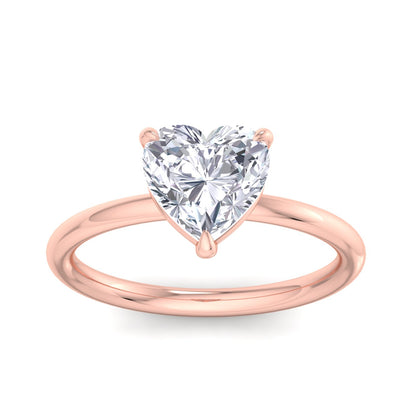 Bague Liberty en diamant de 2 carats en forme de cœur