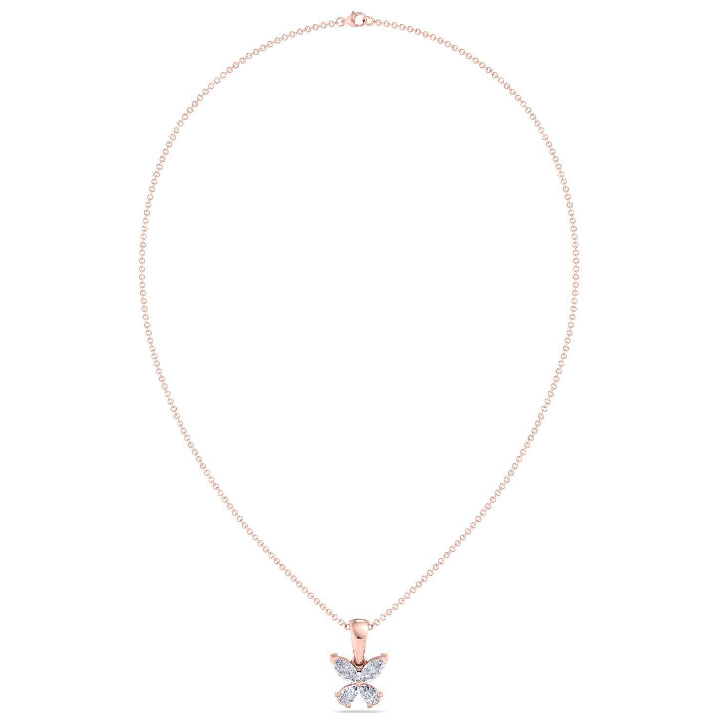 butterfly bloom diamond pendant (chain sold separately)