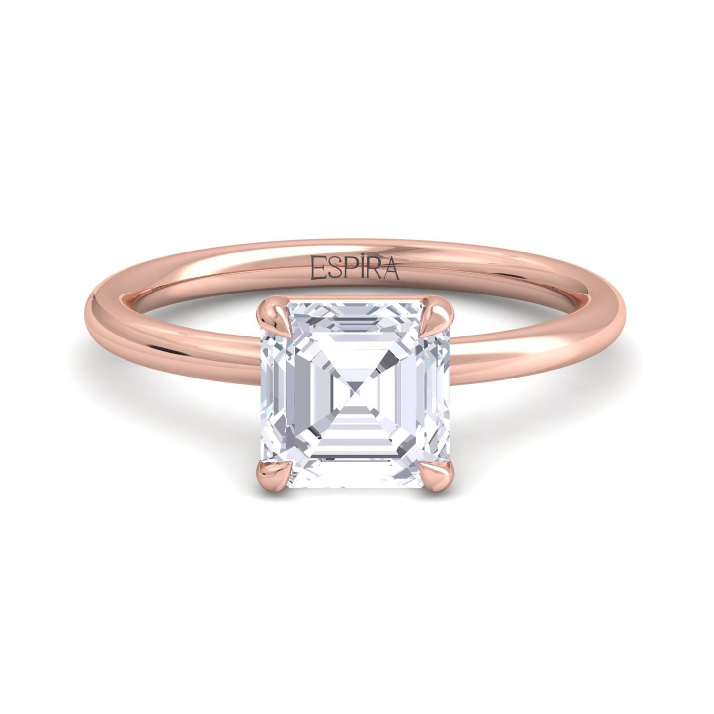 bague liberty avec diamant asscher de 2 carats