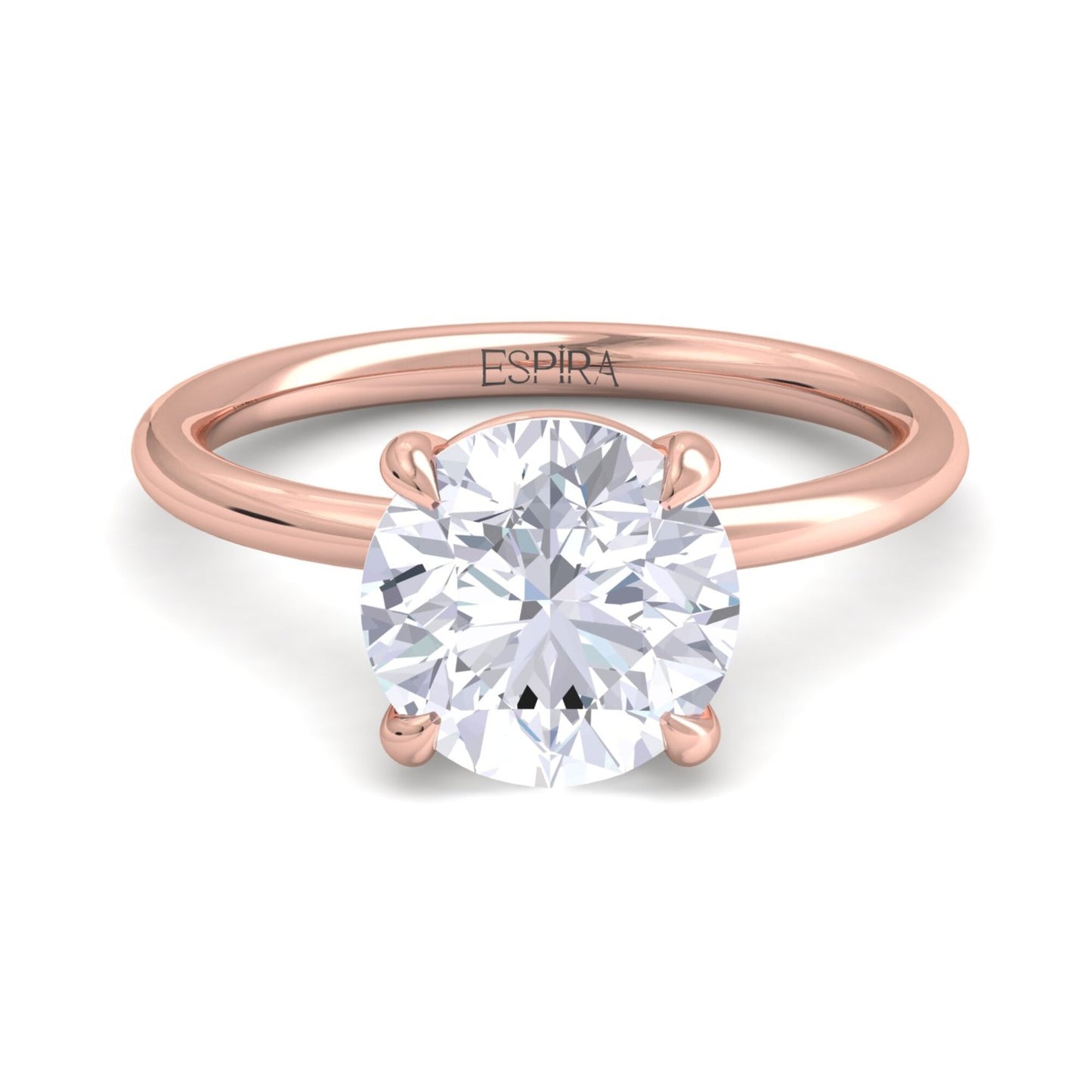 bague liberty en diamant rond de 3 carats