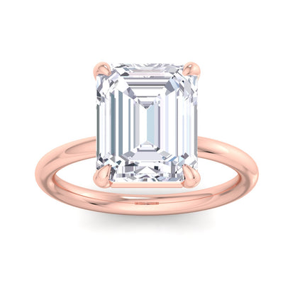 Bague Liberty avec diamant émeraude 4 carats