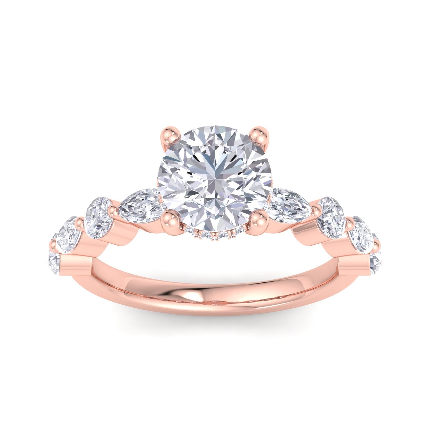 florence plus round diamond ring
