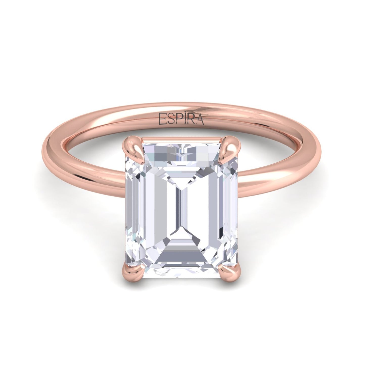 bague liberty avec diamant émeraude 4 carats