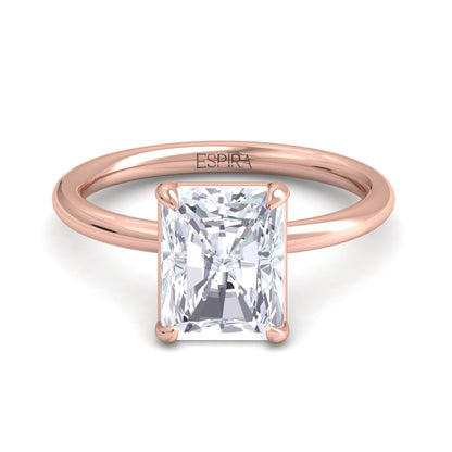 Bague Liberty avec diamant radiant de 3 carats