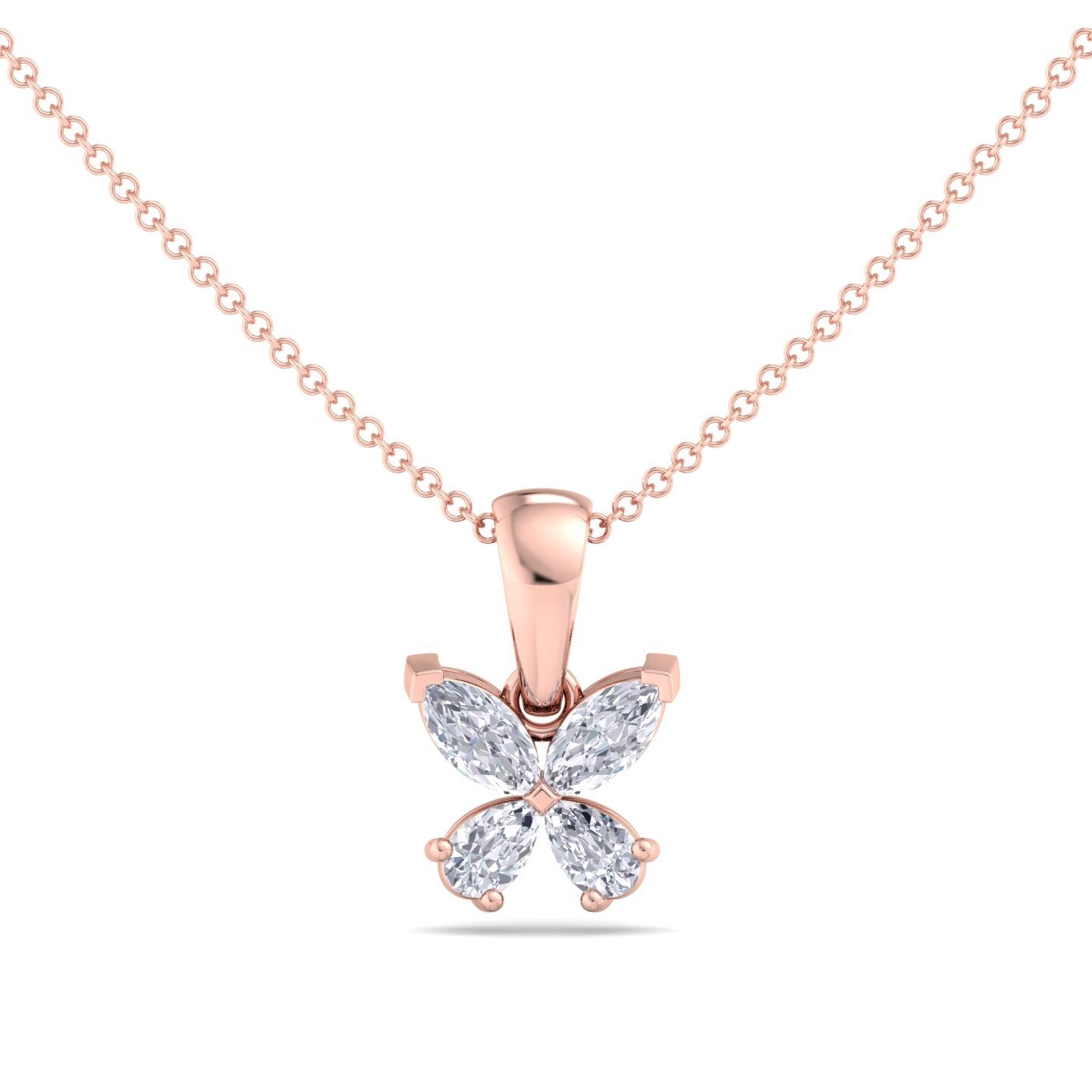 butterfly bloom diamond pendant (chain sold separately)