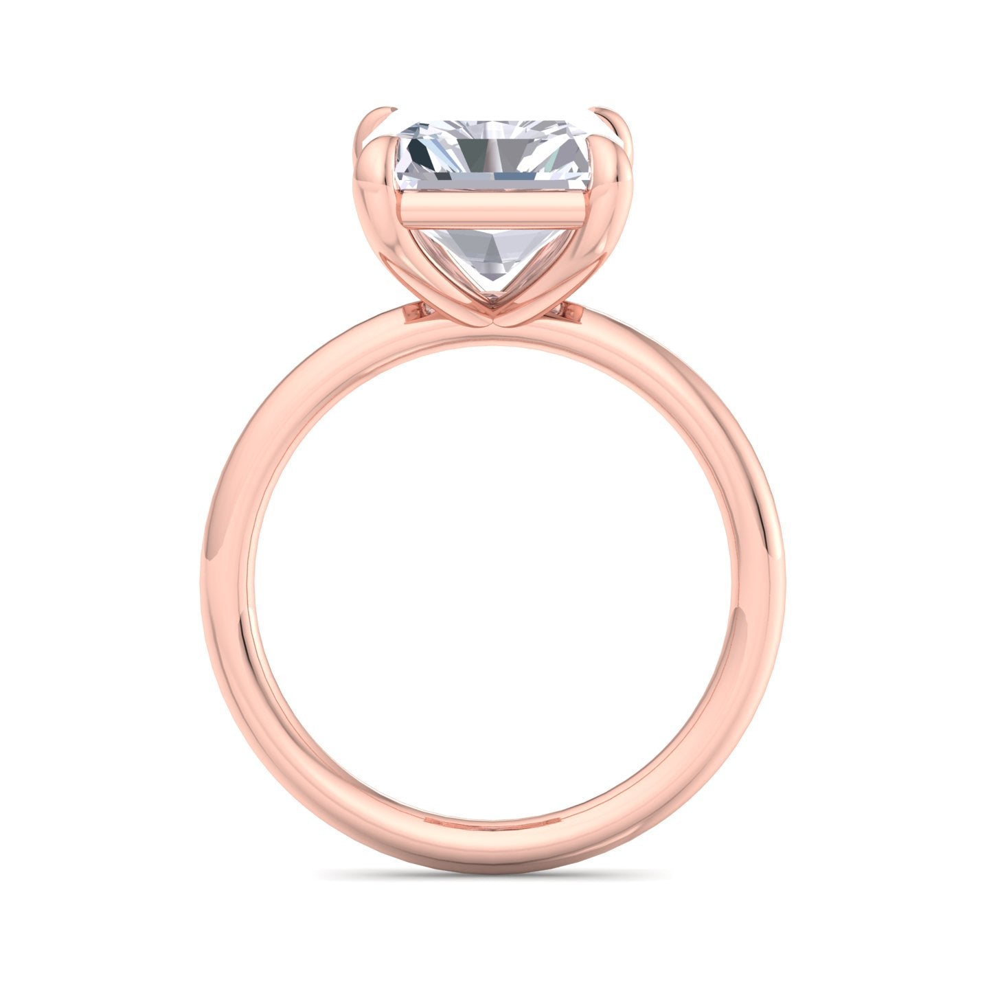 bague liberty avec diamant radiant de 4 carats