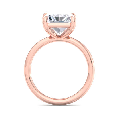 Bague Liberty avec diamant radiant de 4 carats