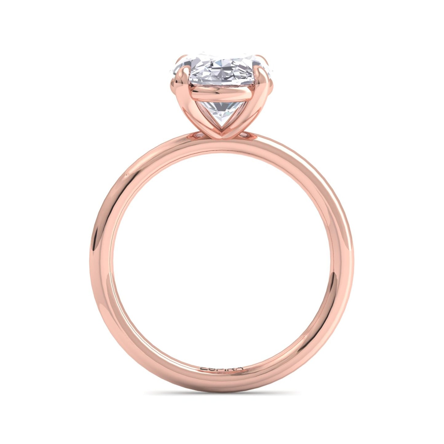 bague liberty avec diamant ovale de 3 carats