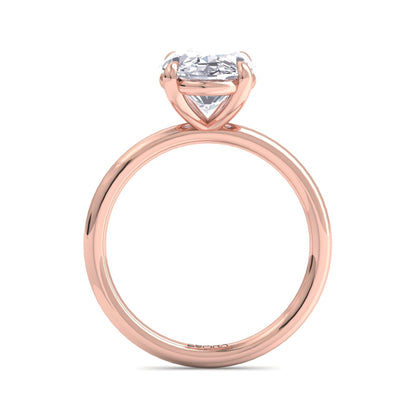 Bague Liberty avec diamant ovale de 3 carats