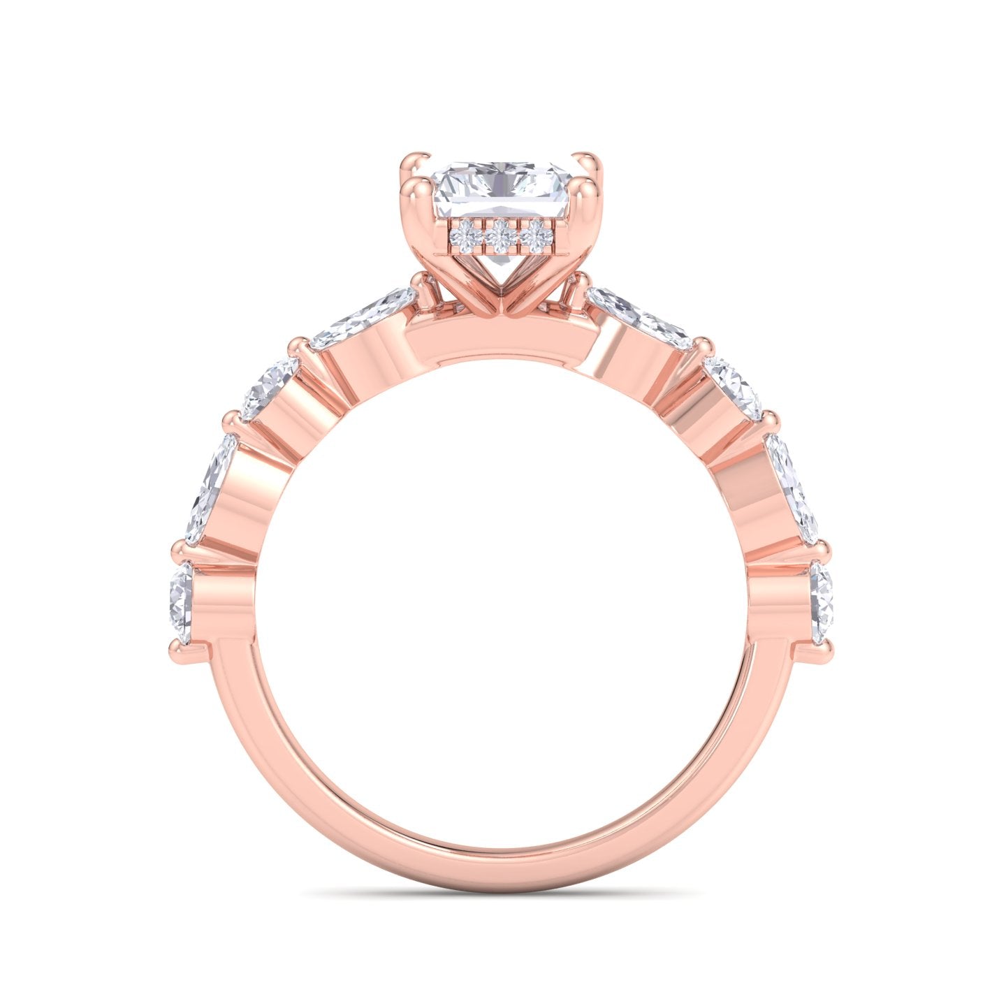 florence plus radiant diamond ring