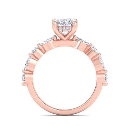 Florence Plus Cushion Diamond Ring