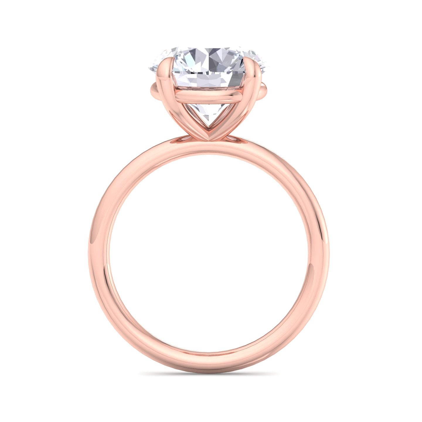 bague liberty en diamant rond de 4 carats