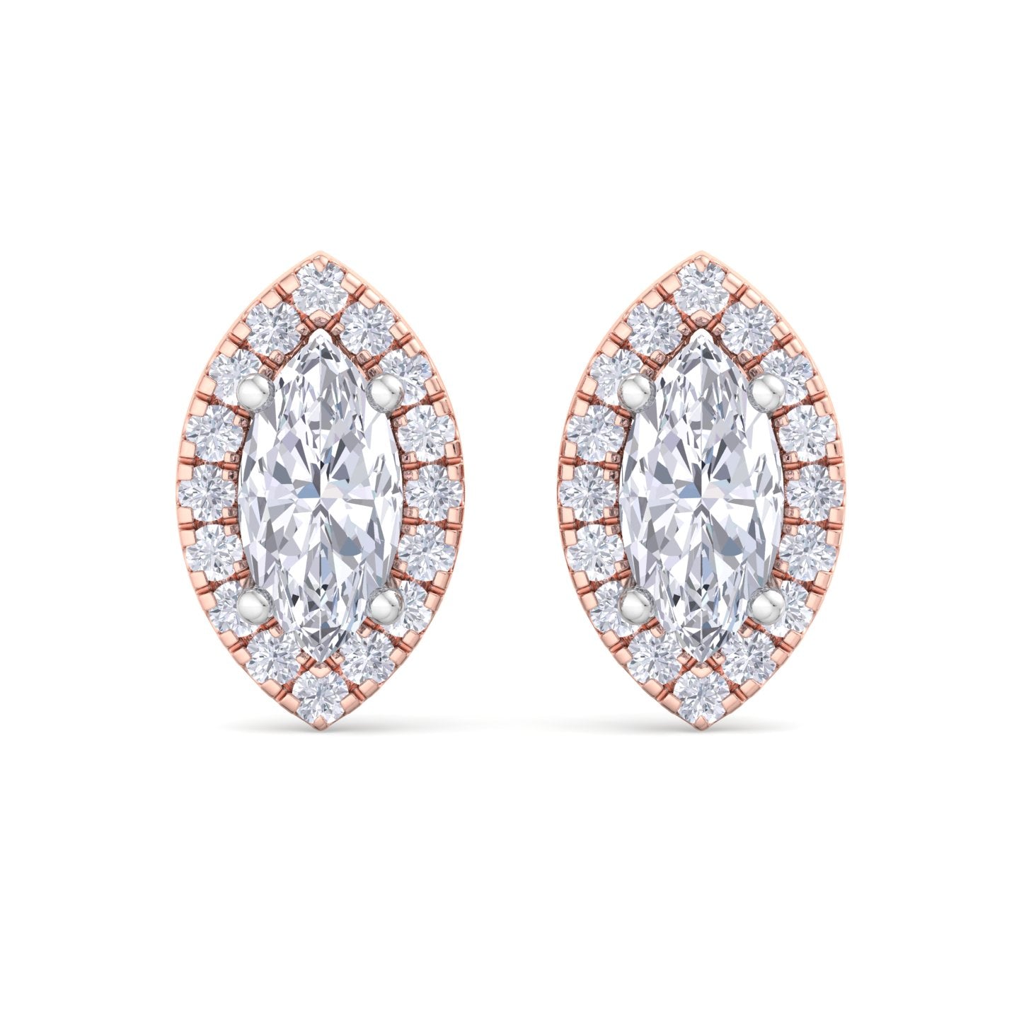 detachable marquise solitaire earrings