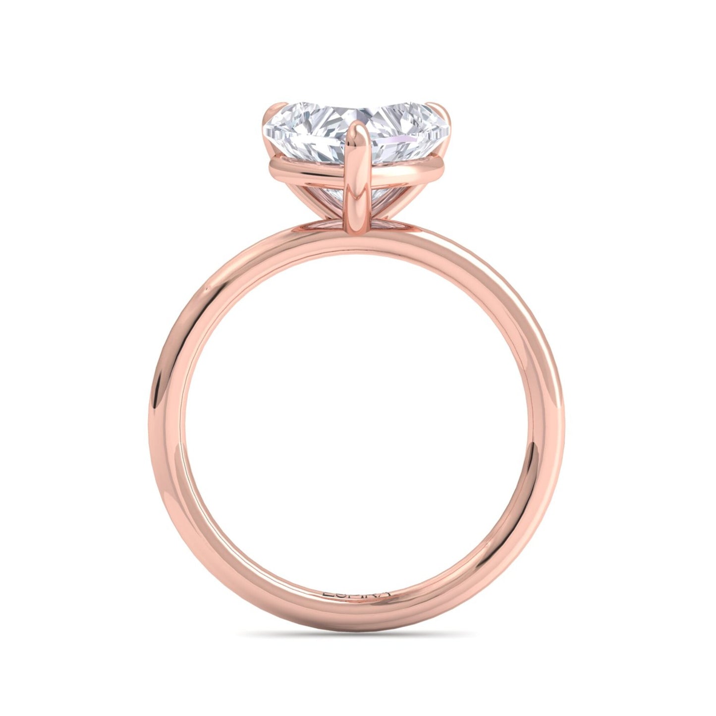 bague liberty en diamant 3 carats en forme de cœur