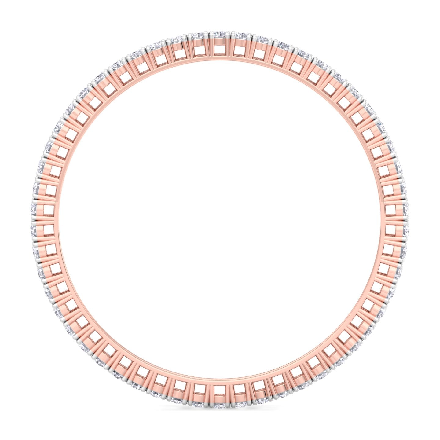 20 pointer round cut lab grown diamond bangle