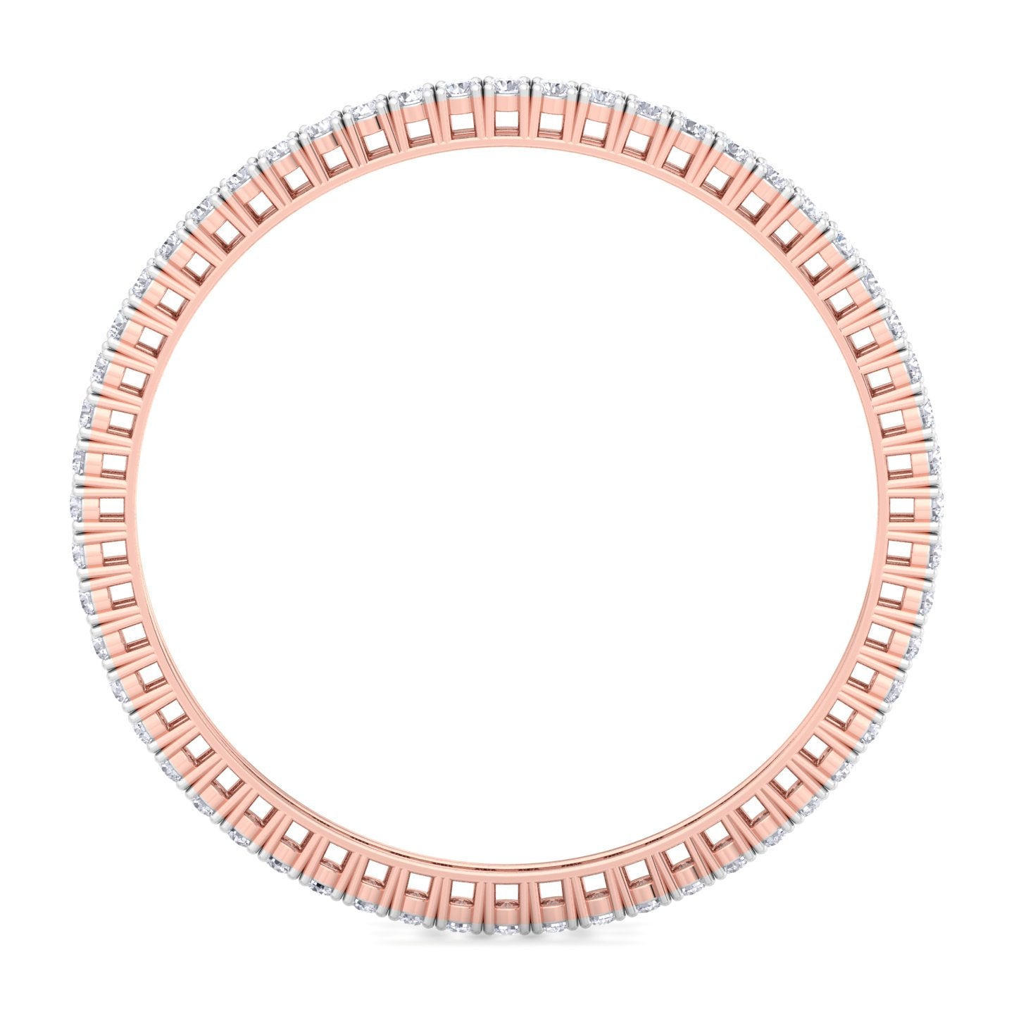 15 pointer round cut lab grown diamond bangle