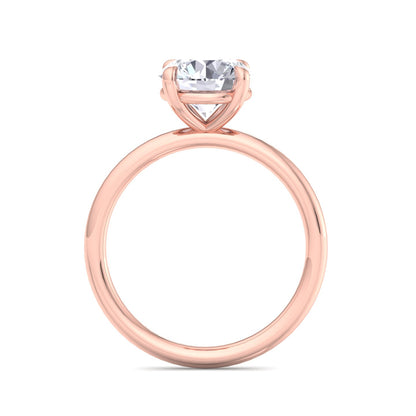 Bague Liberty avec diamant rond de 2 carats