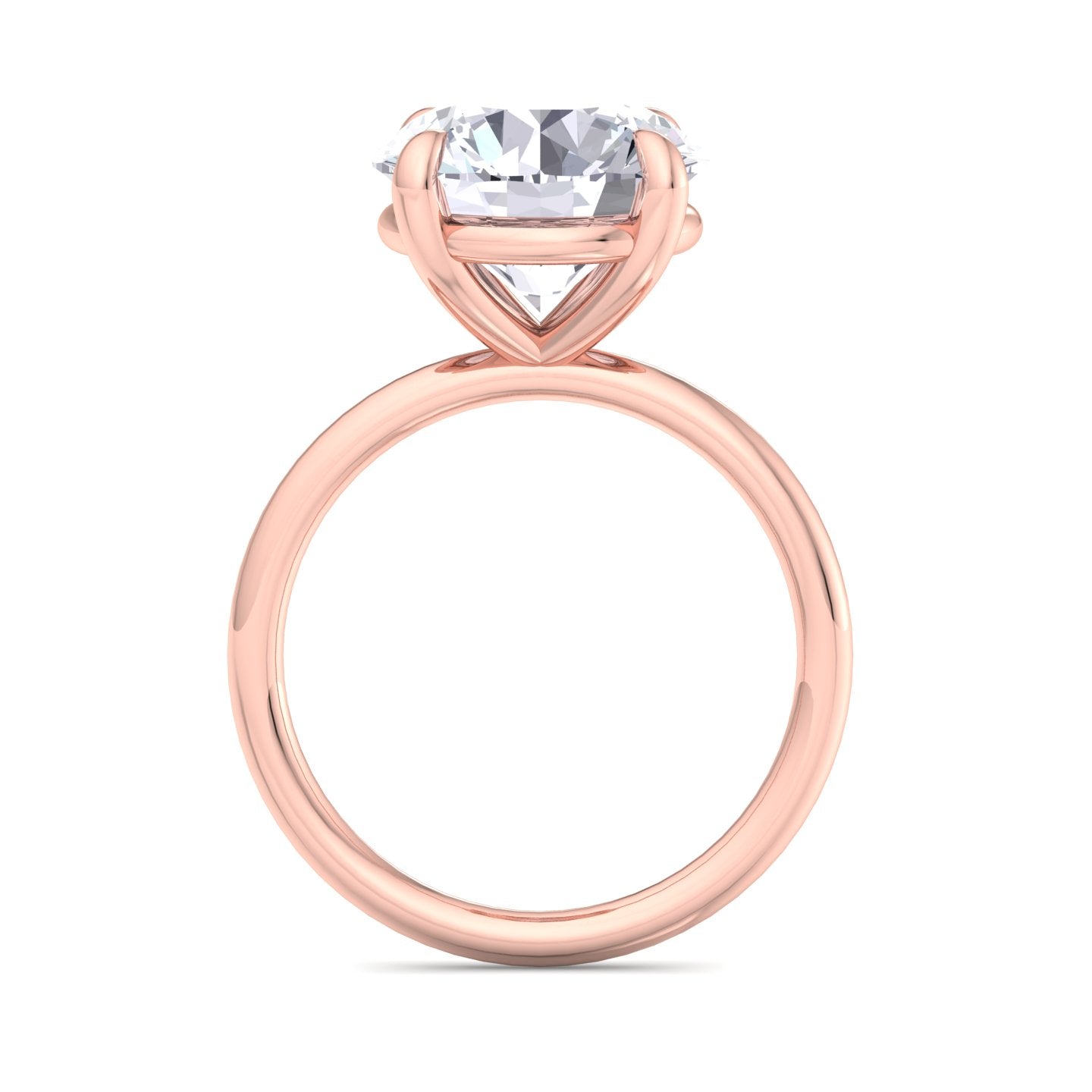 bague liberty en diamant rond de 4 carats