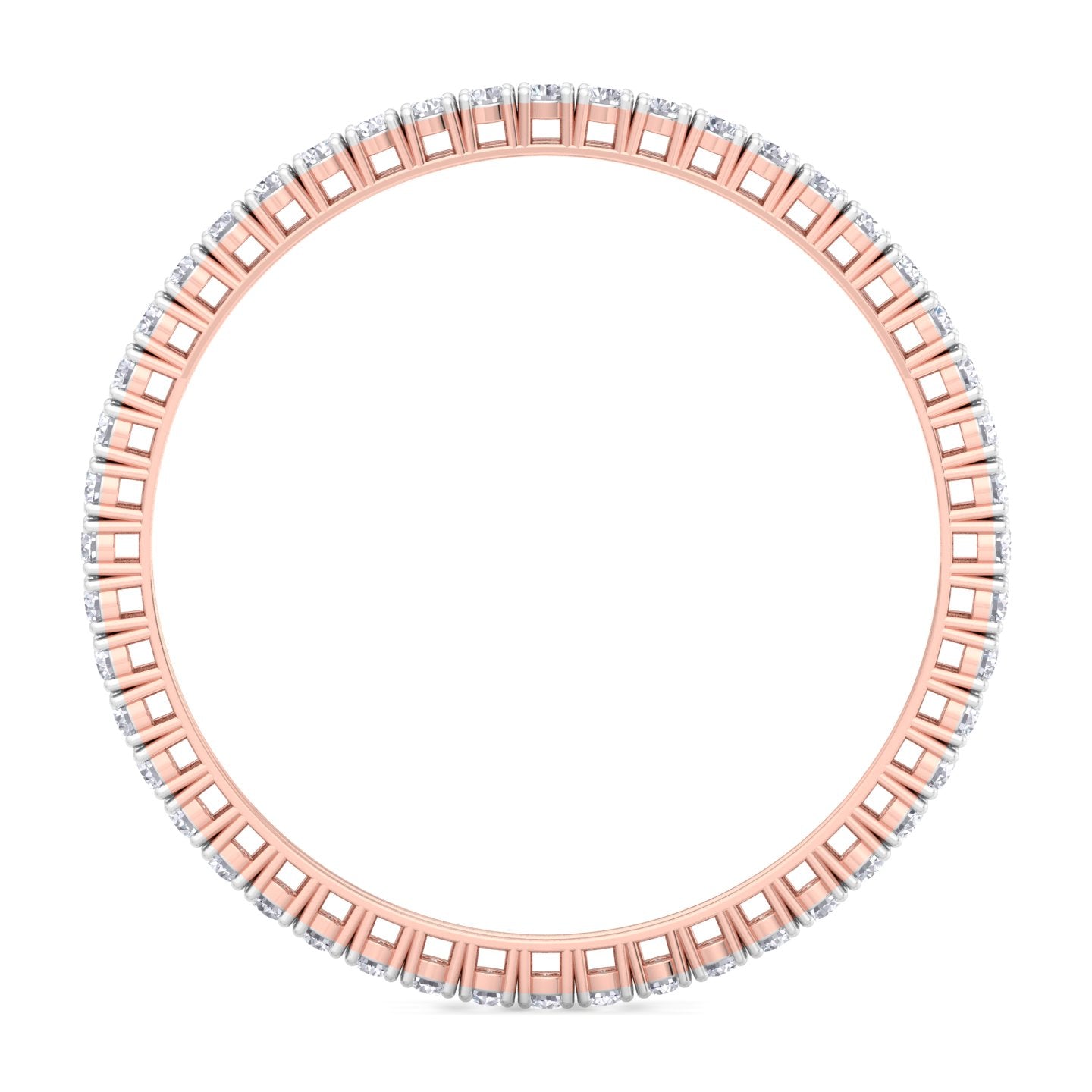 25 pointer round cut lab grown diamond bangle