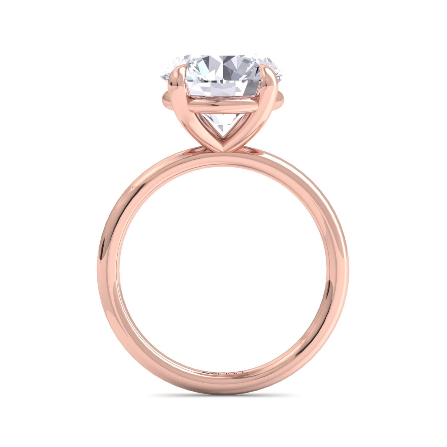 bague liberty en diamant rond de 4 carats