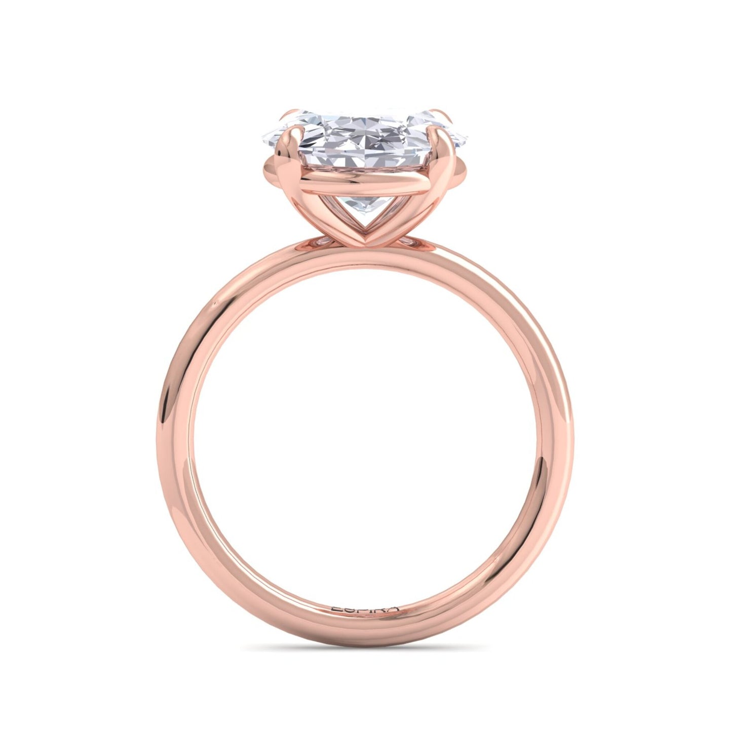 bague liberty avec diamant ovale de 4 carats