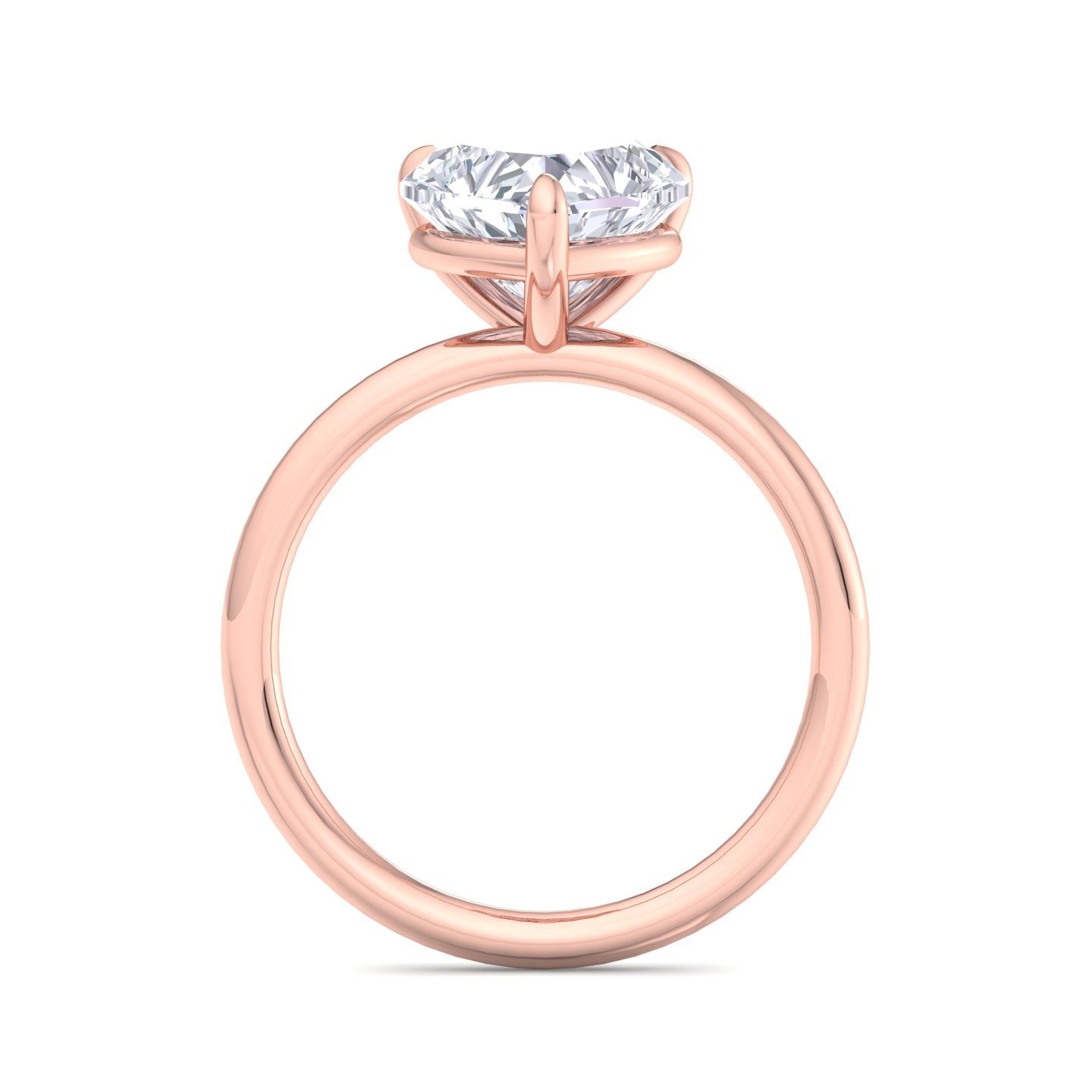 bague liberty en diamant 3 carats en forme de cœur