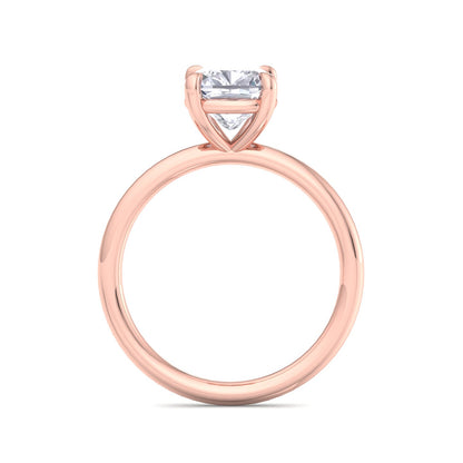 Bague Liberty avec diamant coussin de 2 carats