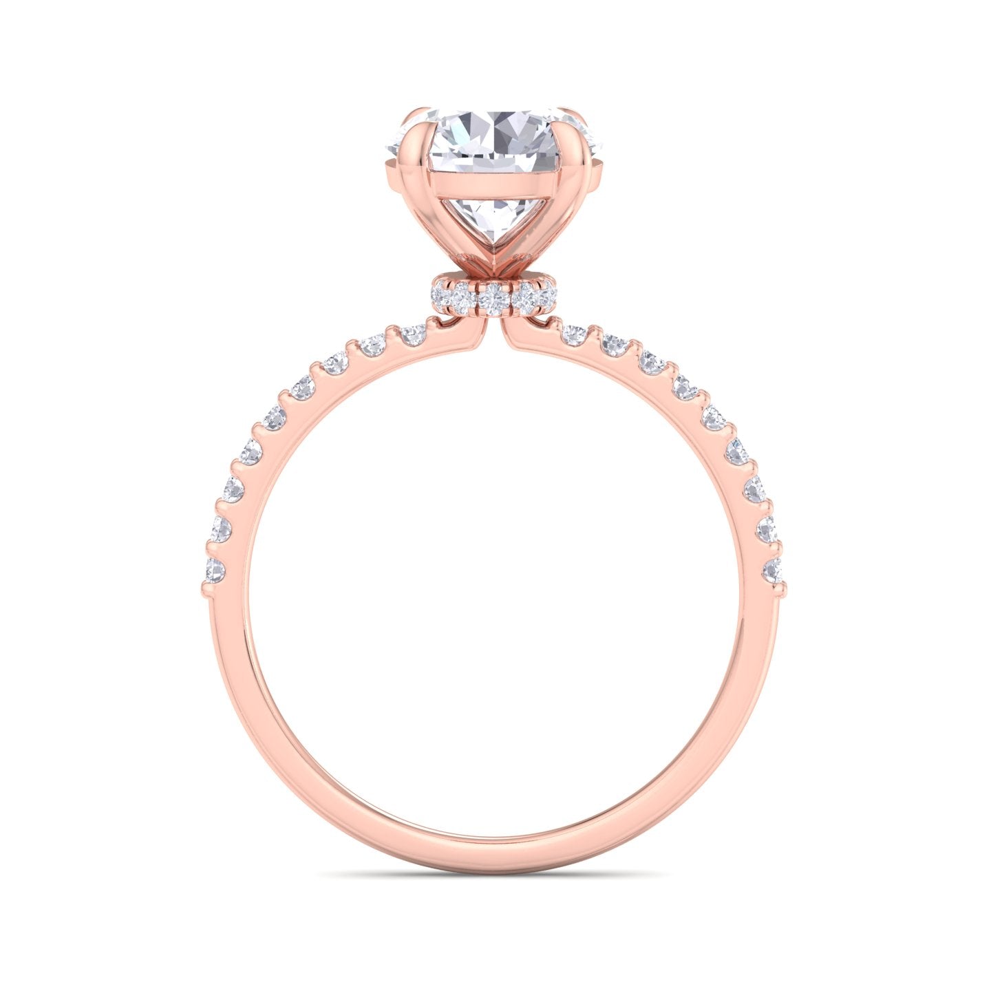 bague en diamant rond sundara 