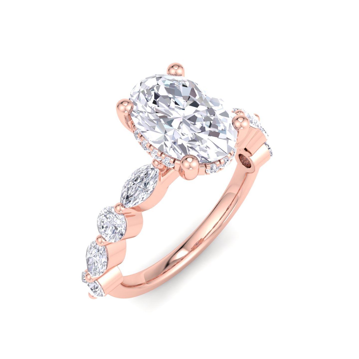 florence plus oval diamond ring