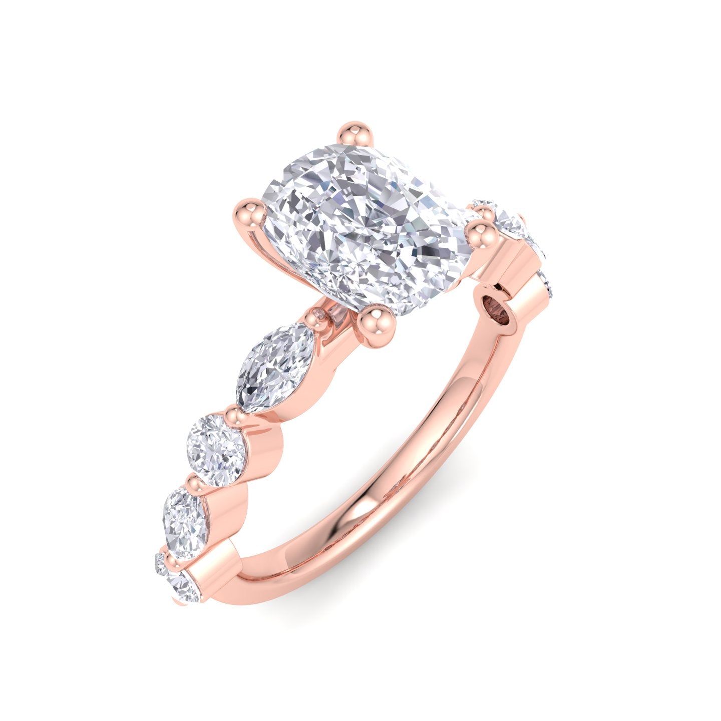 florence cushion diamond ring