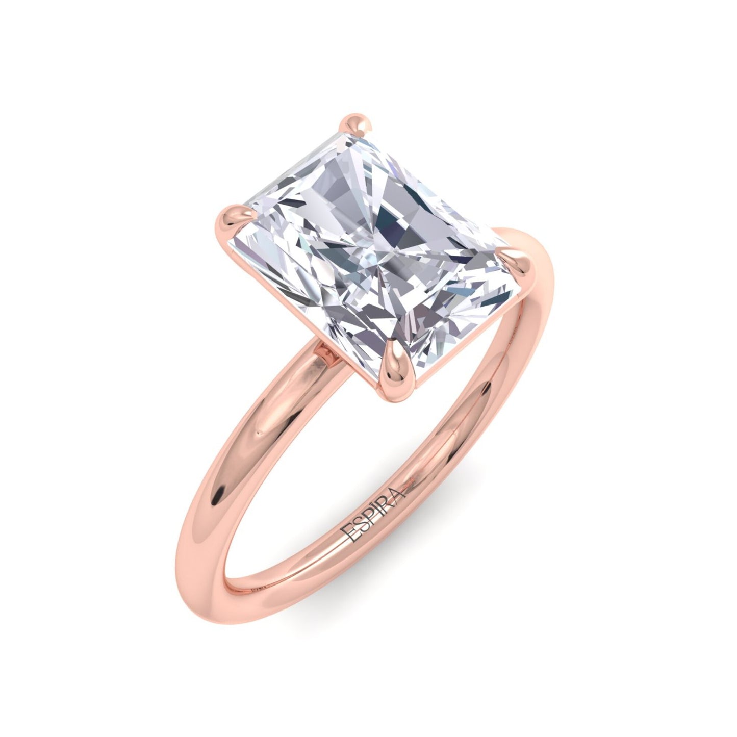 bague liberty avec diamant radiant de 2 carats