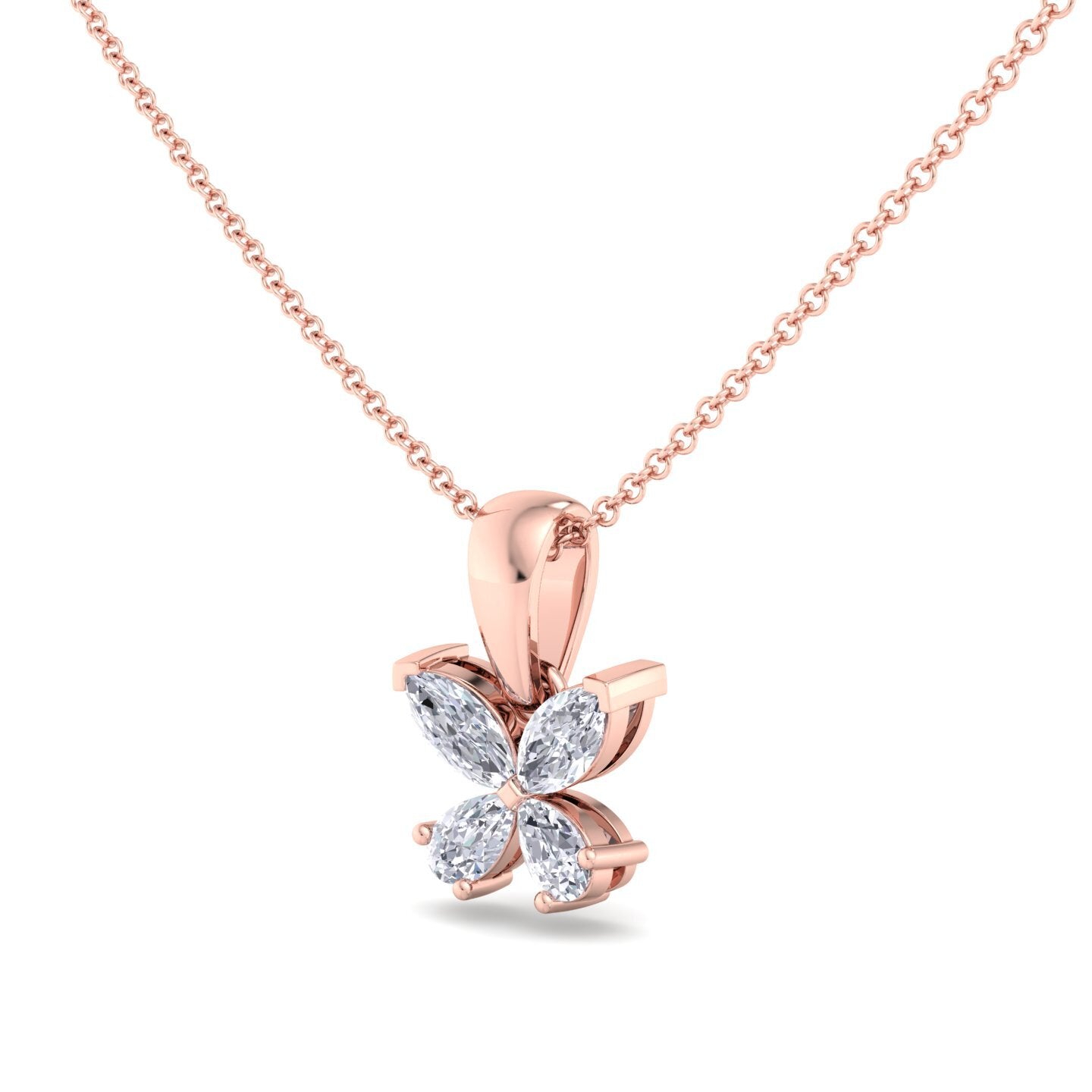 butterfly bloom diamond pendant (chain sold separately)