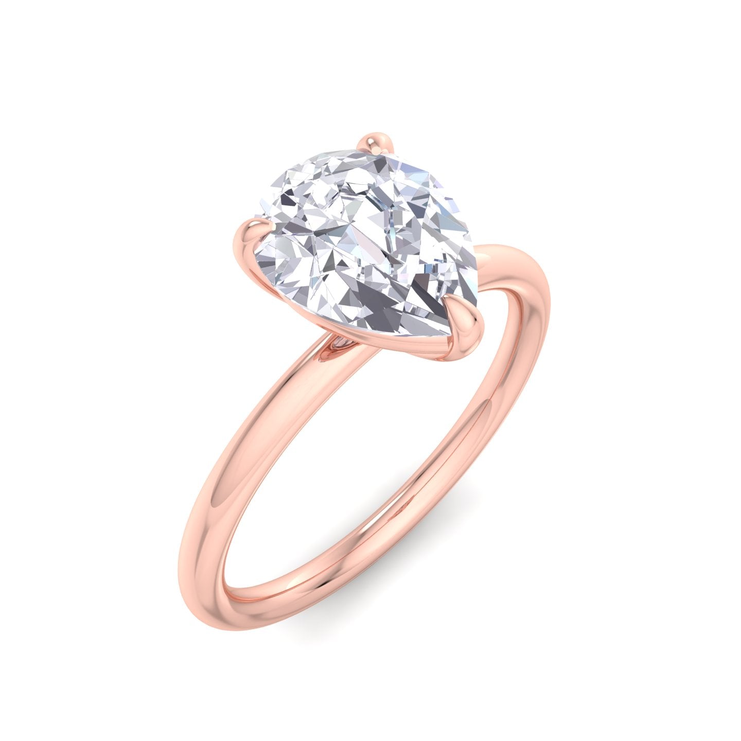 bague liberty en diamant poire de 2 carats