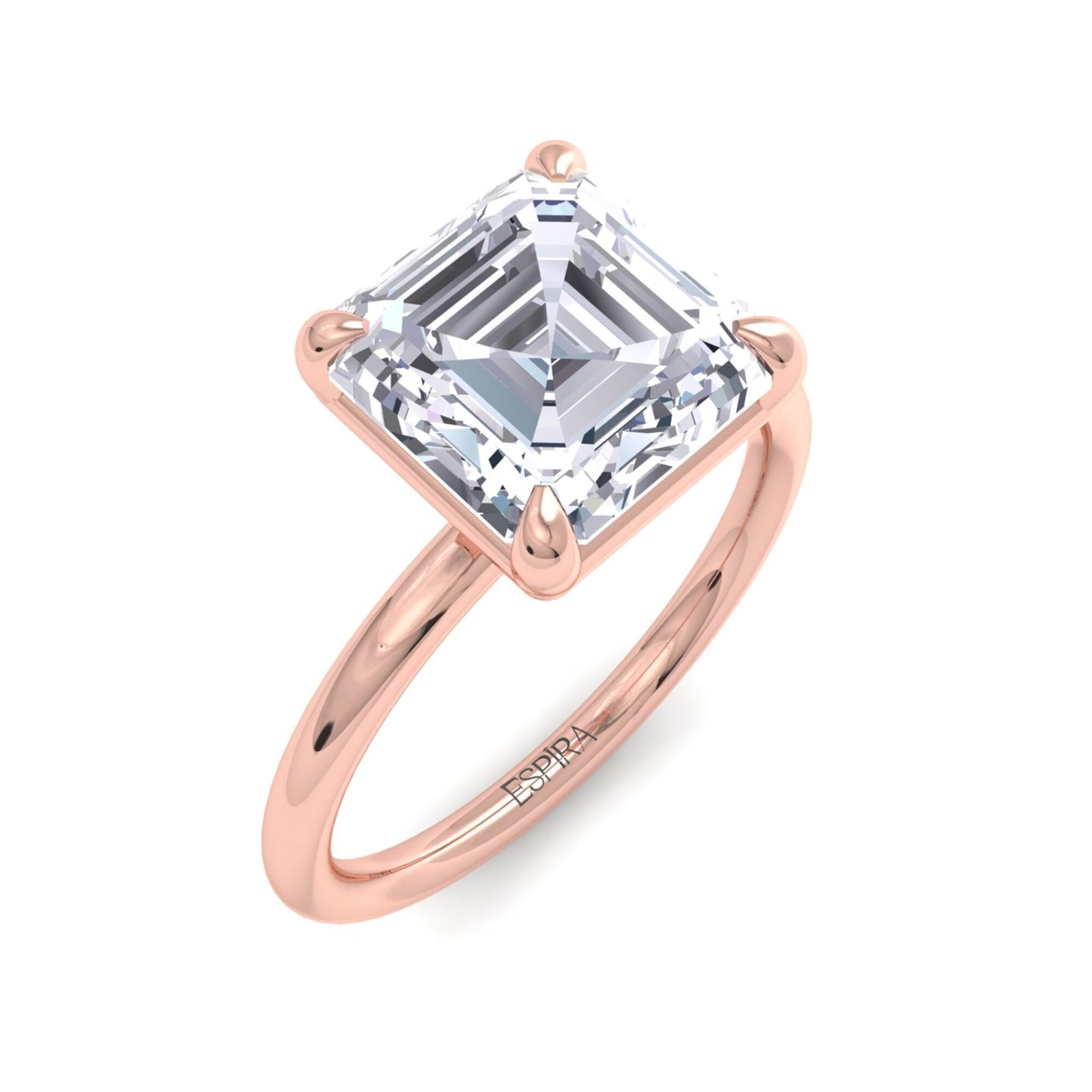 bague liberty avec diamant asscher 3 carats
