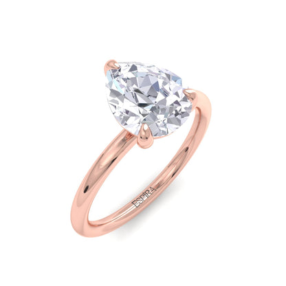 Bague Liberty en diamant poire de 2 carats