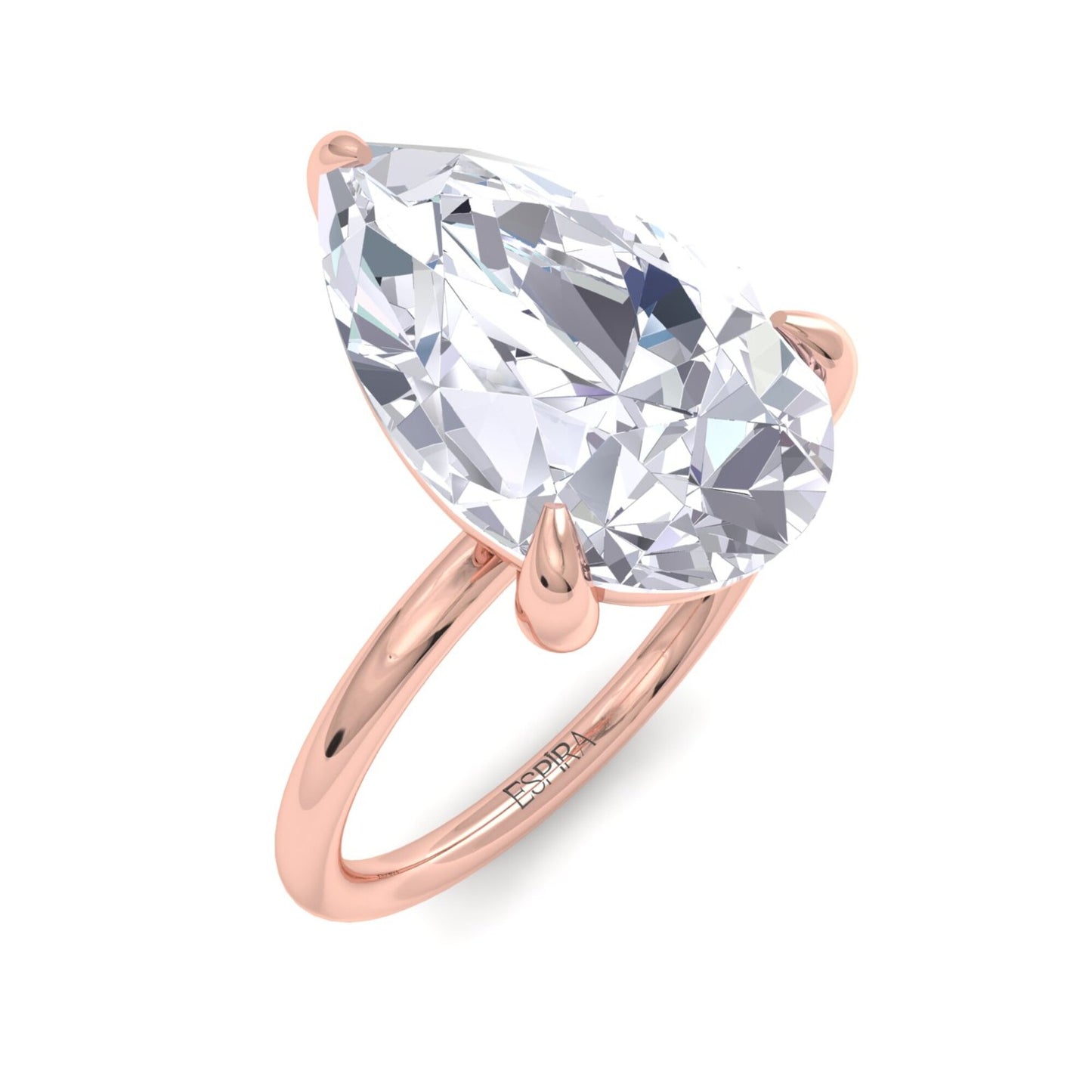 bague liberty en diamant poire 4 carats