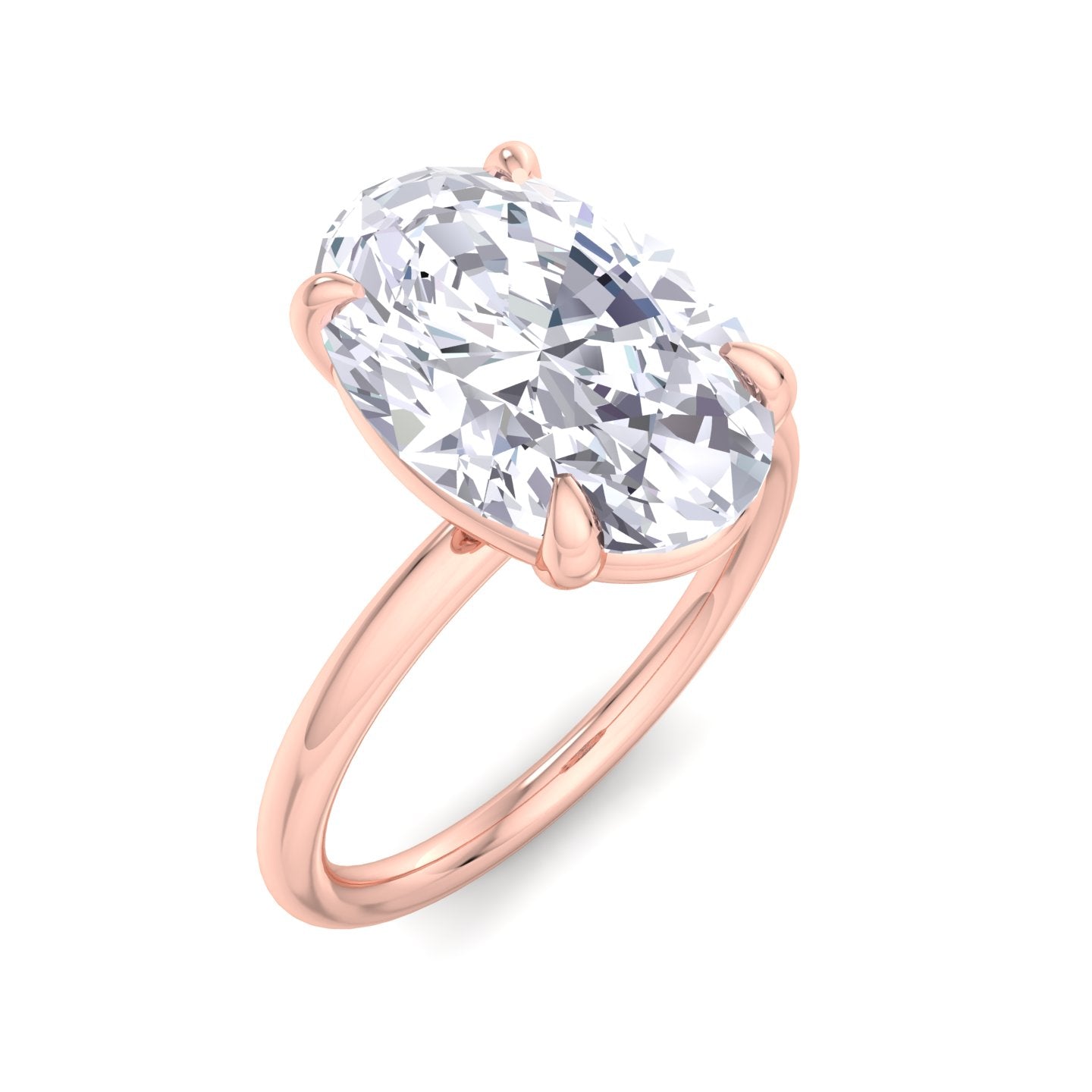 bague liberty avec diamant ovale de 4 carats