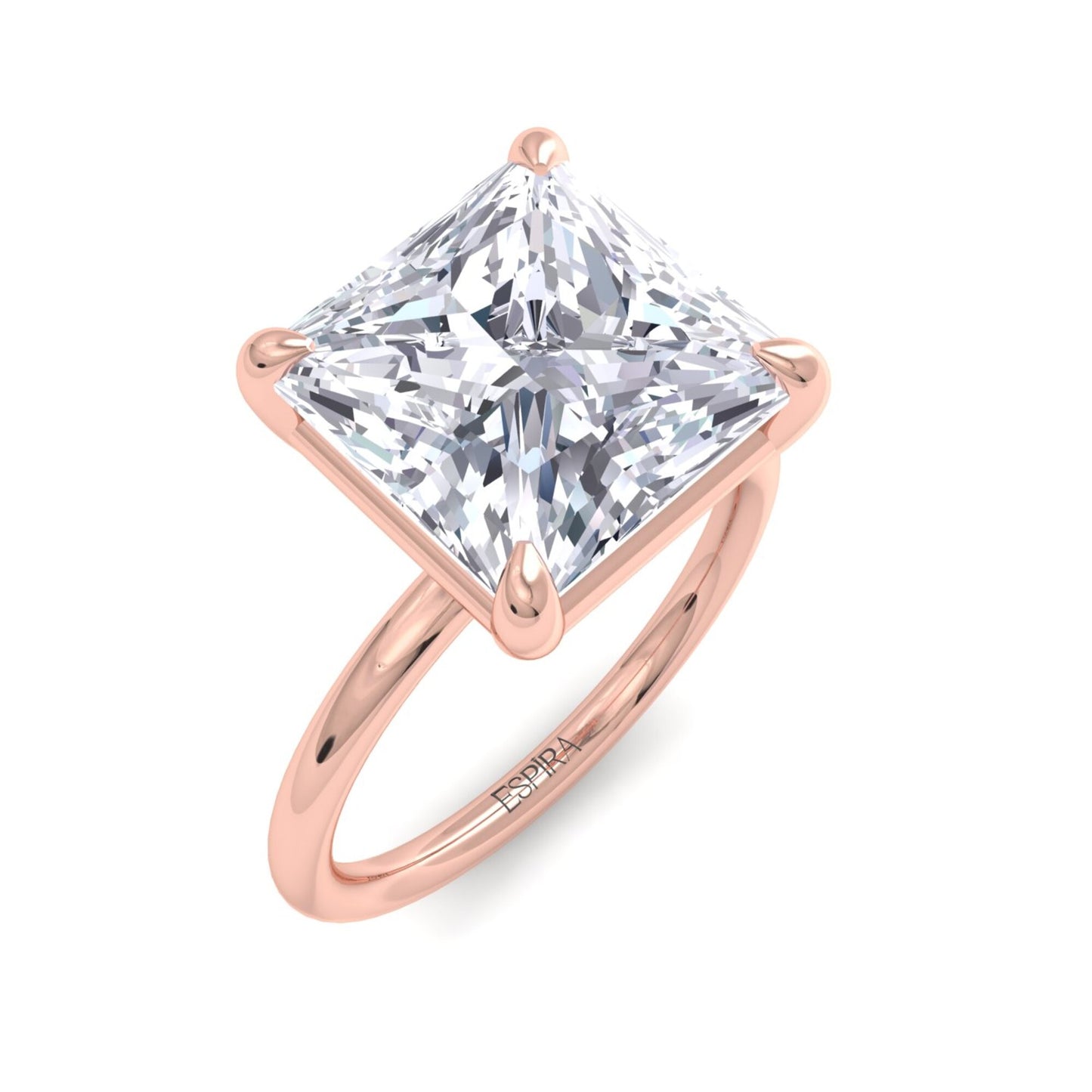 bague liberty en diamant princesse 4 carats