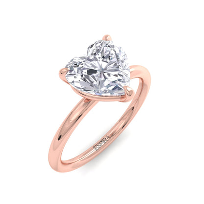 Bague Liberty en diamant de 2 carats en forme de cœur