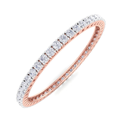 25 Pointer Round Cut Lab Grown Diamond Bangle